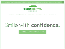 Tablet Screenshot of greendentalmedicine.com
